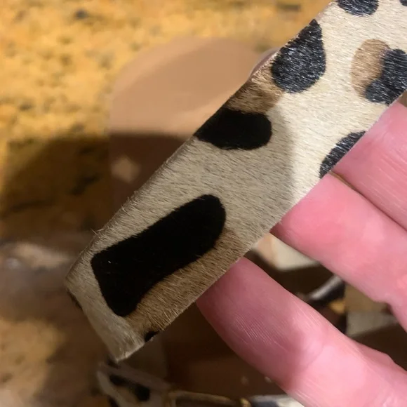 ASOS CALF HAIR ANKLE WRAP SANDALS - Picture 5 of 8